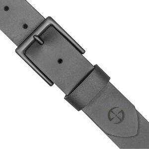 LAPG Men's Black Leather Belt